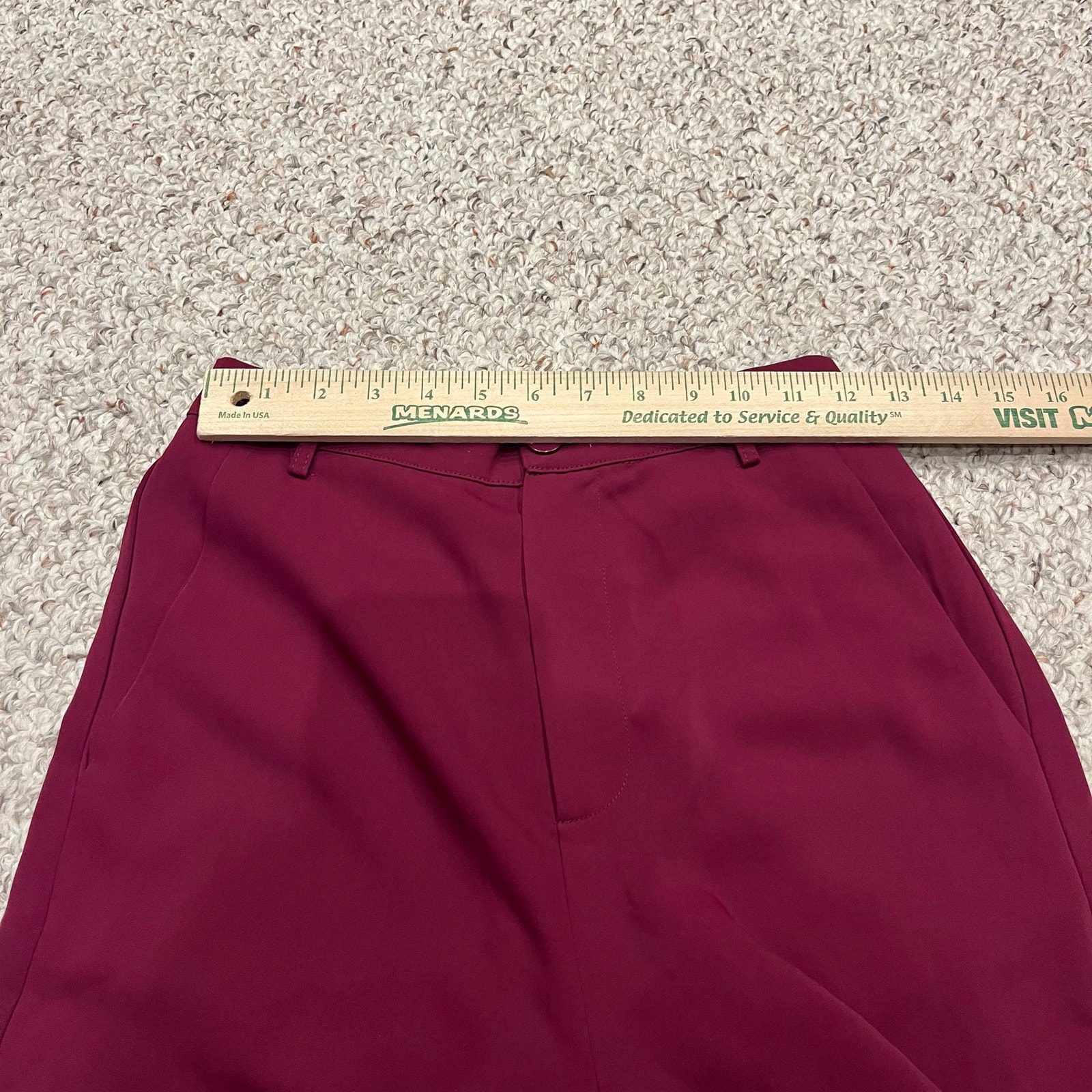 New Ruti Feeling Cool Trouser Pants 00 French Plum Drop Crotch Preppy Classic — image 6 of 7